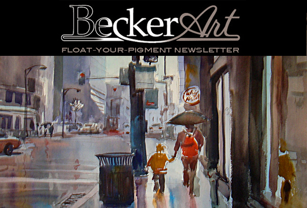 BeckerArtLLC Float-Your-Pigment Newsletter