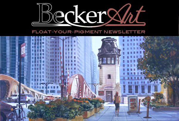 BeckerArtLLC Float-Your-Pigment Newsletter