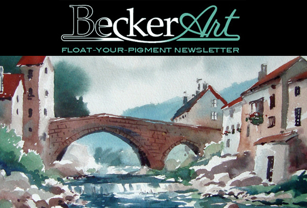 BeckerArtLLC Float-Your-Pigment Newsletter