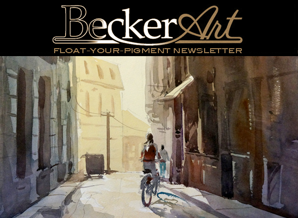 BeckerArtLLC Float-Your-Pigment Newsletter