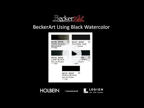 BeckerArt Tip on Using Black Watercolor Paint