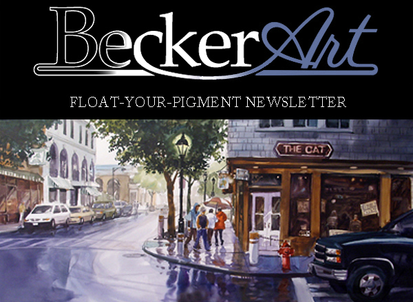 BeckerArtLLC Float-Your-Pigment Newsletter