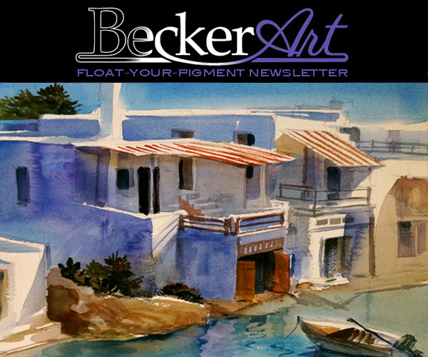 BeckerArtLLC Float-Your-Pigment Newsletter