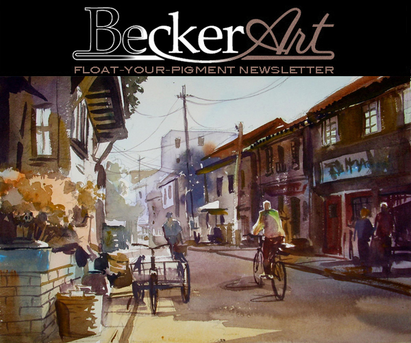 BeckerArtLLC Float-Your-Pigment Newsletter