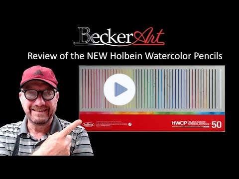 Holbein Watercolor Pencils Review - showing you how I use them and what I think about them