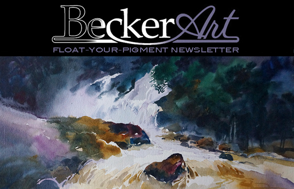 BeckerArtLLC Float-Your-Pigment Newsletter