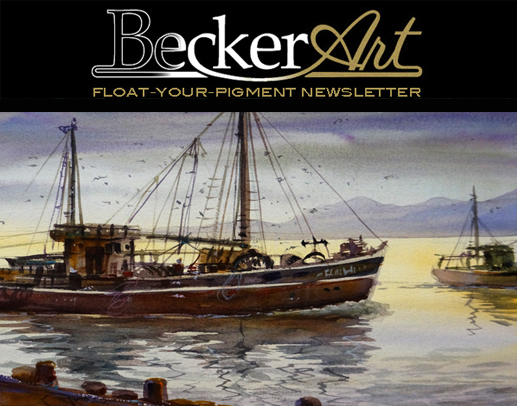 BeckerArtLLC Float-Your-Pigment Newsletter