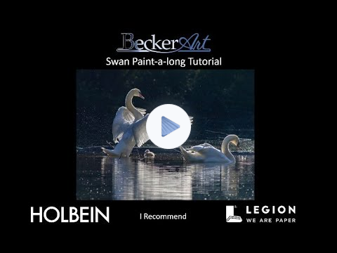 BeckerArt Swans Paint-a-long