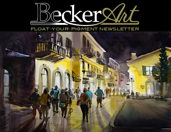 BeckerArtLLC Float-Your-Pigment Newsletter