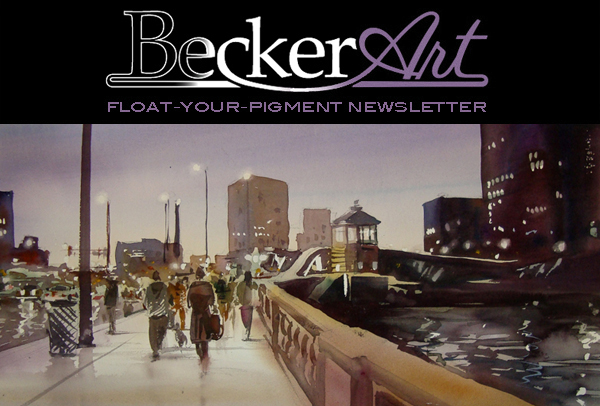 BeckerArtLLC Float-Your-Pigment Newsletter