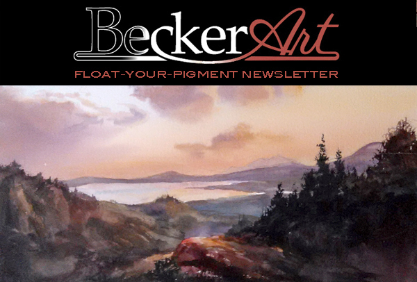 BeckerArtLLC Float-Your-Pigment Newsletter