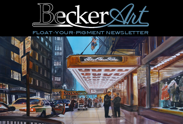 BeckerArtLLC Float-Your-Pigment Newsletter