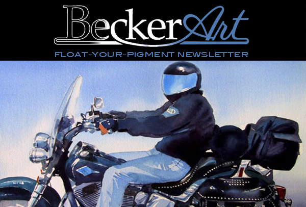 BeckerArtLLC Float-Your-Pigment Newsletter