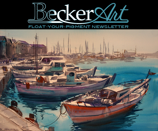 BeckerArtLLC Float-Your-Pigment Newsletter