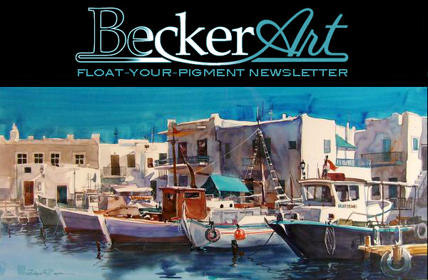 BeckerArtLLC Float-Your-Pigment Newsletter