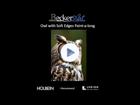 BeckerArt Owl with Soft Edges Paint-a-long