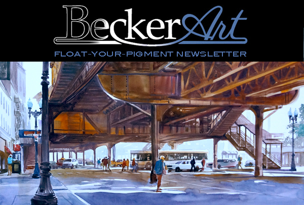 BeckerArtLLC Float-Your-Pigment Newsletter