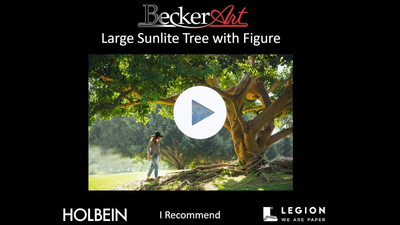 BeckerArt Large Sunlite Tree with Figure Paint-a-long