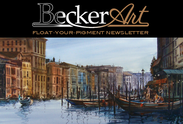 BeckerArtLLC Float-Your-Pigment Newsletter