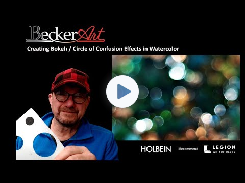 How to add Bokeh or Cirle of Confusion to your Watercolor Painting