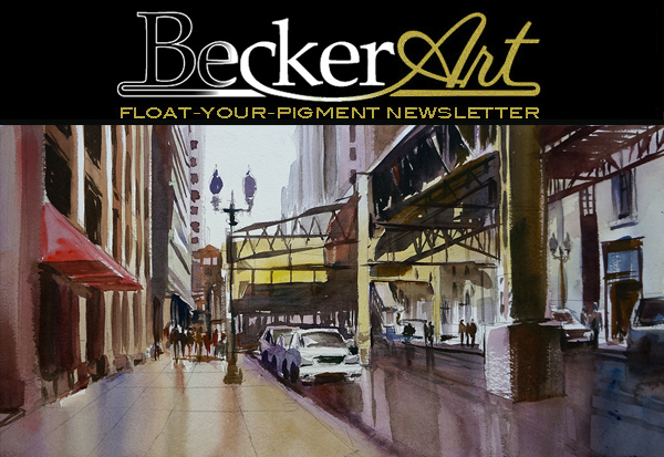 BeckerArtLLC Float-Your-Pigment Newsletter