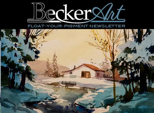 BeckerArtLLC Float-Your-Pigment Newsletter