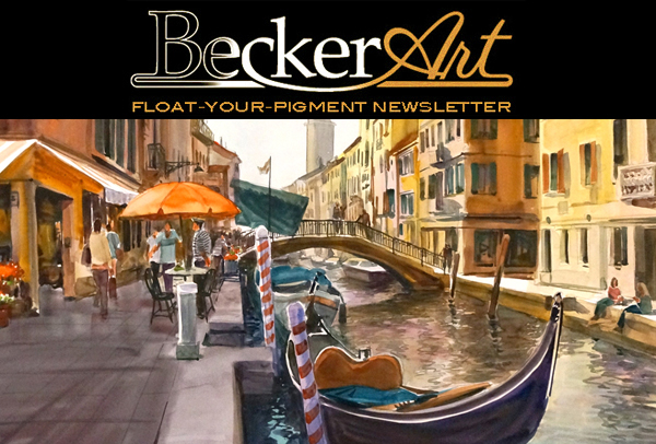 BeckerArtLLC Float-Your-Pigment Newsletter