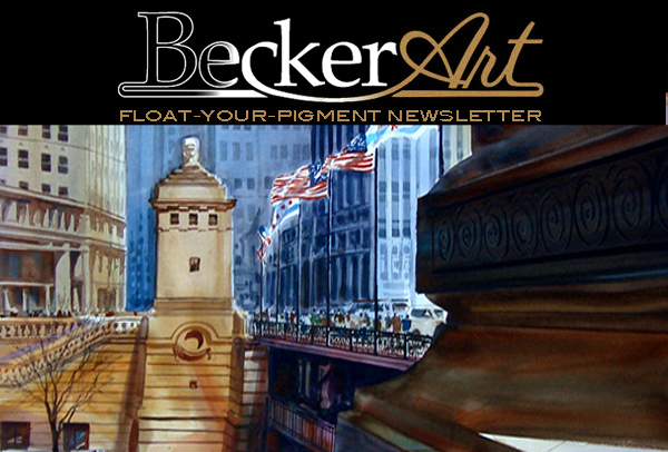 BeckerArtLLC Float-Your-Pigment Newsletter