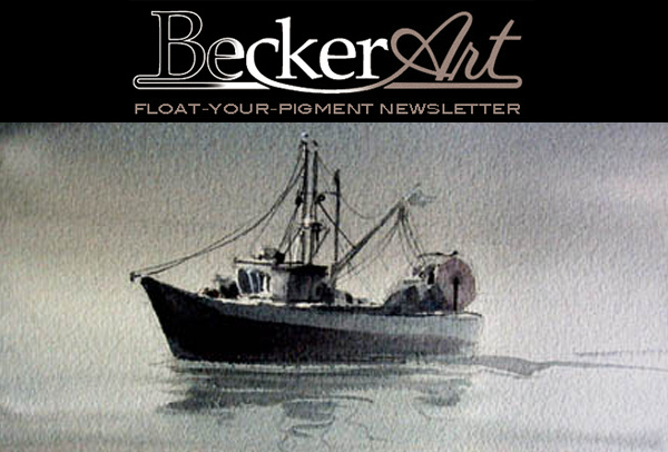 BeckerArtLLC Float-Your-Pigment Newsletter