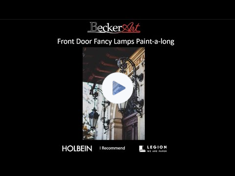 BeckerArt Front Door Fancy Lamps Paint-a-long