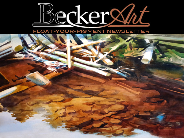 BeckerArtLLC Float-Your-Pigment Newsletter