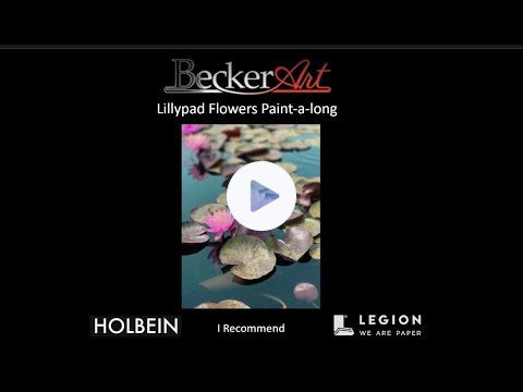 BeckerArt Lillypad Flowers Paint-a-long