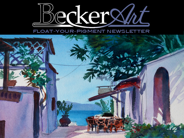 BeckerArtLLC Float-Your-Pigment Newsletter