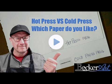 Hot Press vs Cold Press Watercolor Paper: What's the Difference? | Watercolor Tips for Beginners