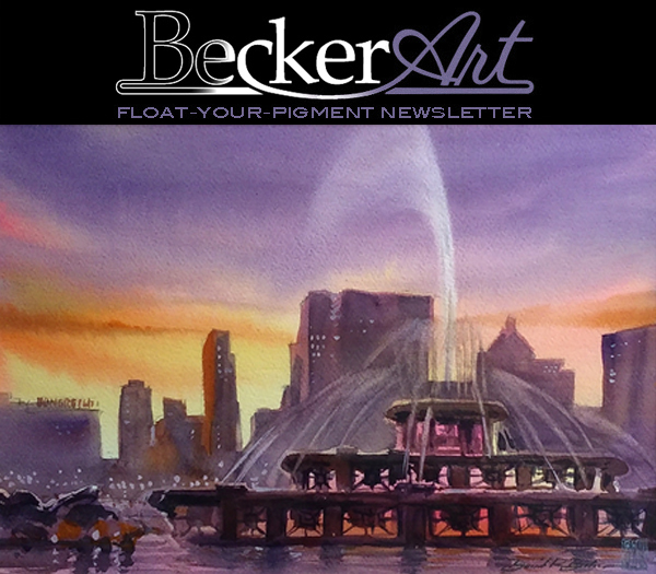 BeckerArtLLC Float-Your-Pigment Newsletter