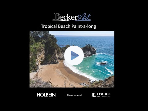 BeckerArt Tropical Beach Paint-a-long