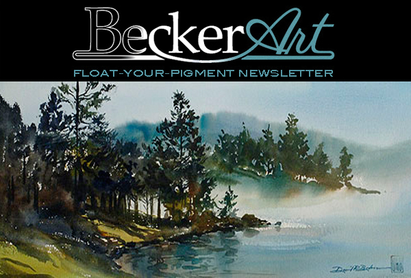 BeckerArtLLC Float-Your-Pigment Newsletter