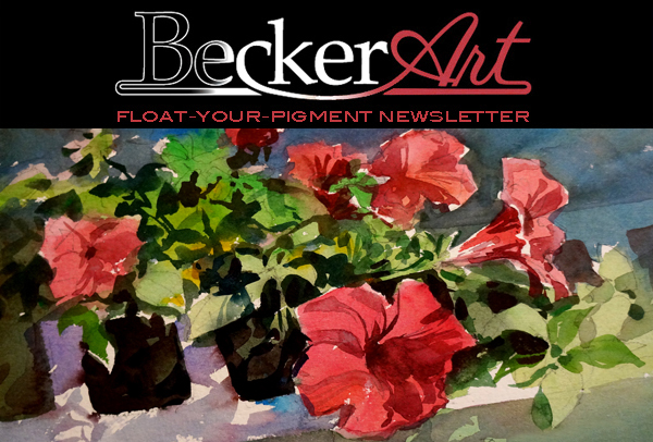 BeckerArtLLC Float-Your-Pigment Newsletter