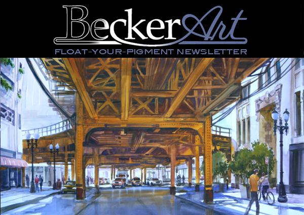 BeckerArtLLC Float-Your-Pigment Newsletter