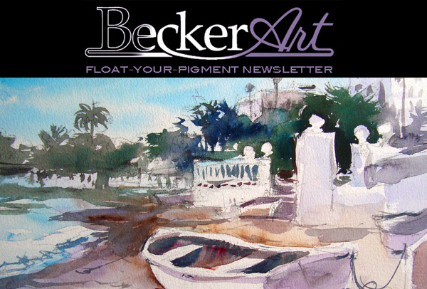 BeckerArtLLC Float-Your-Pigment Newsletter