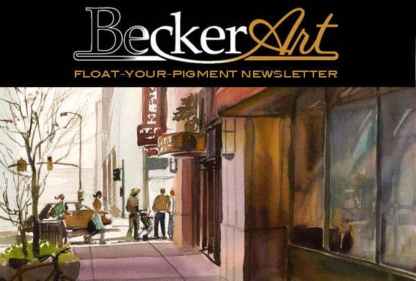 BeckerArtLLC Float-Your-Pigment Newsletter