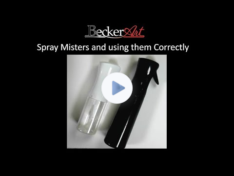 BeckerArt How to use a Continuous Spray Mister Bottle correctly