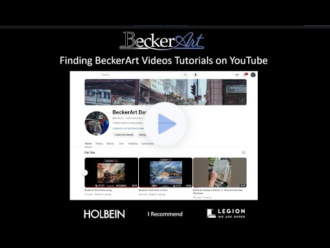 BeckerArt Finding Specific Videos on My YouTube Channel and more