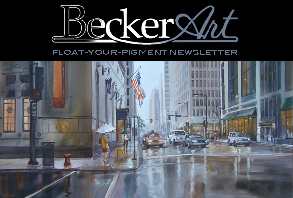 BeckerArtLLC Float-Your-Pigment Newsletter