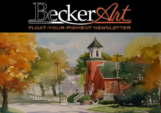 BeckerArtLLC Float-Your-Pigment Newsletter