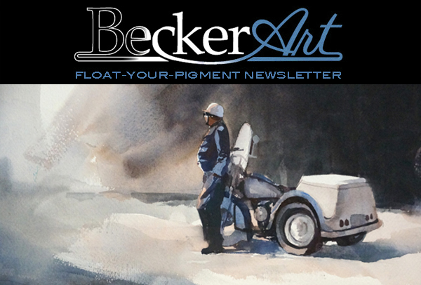 BeckerArtLLC Float-Your-Pigment Newsletter