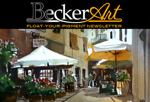 BeckerArtLLC Float-Your-Pigment Newsletter