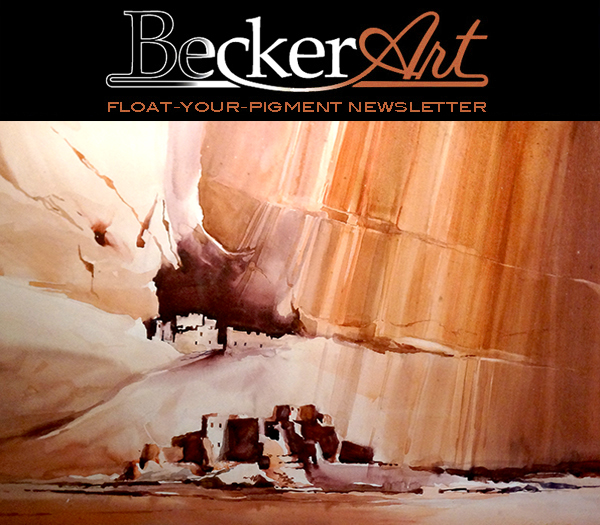 BeckerArtLLC Float-Your-Pigment Newsletter