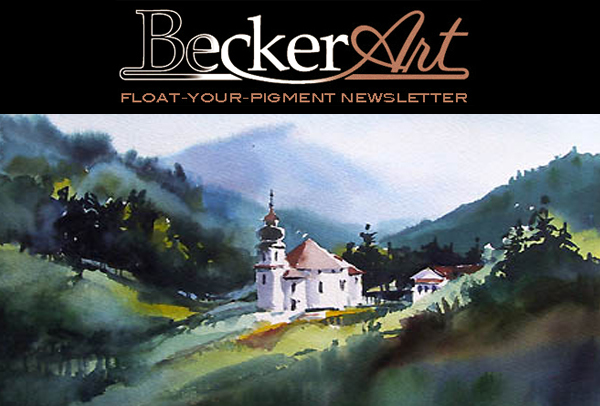 BeckerArtLLC Float-Your-Pigment Newsletter