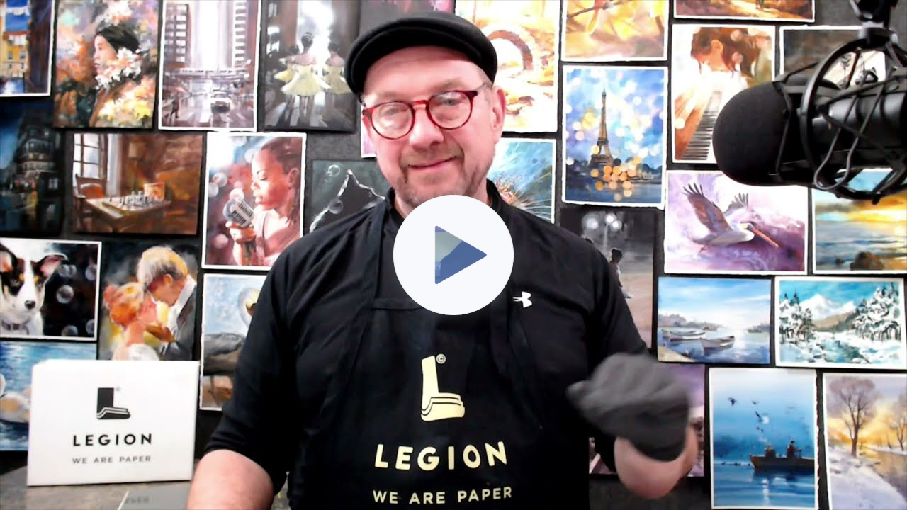 BeckerArt David R Becker Looks at 13 Legion Papers for Watercolor Live with Eric Rhoads